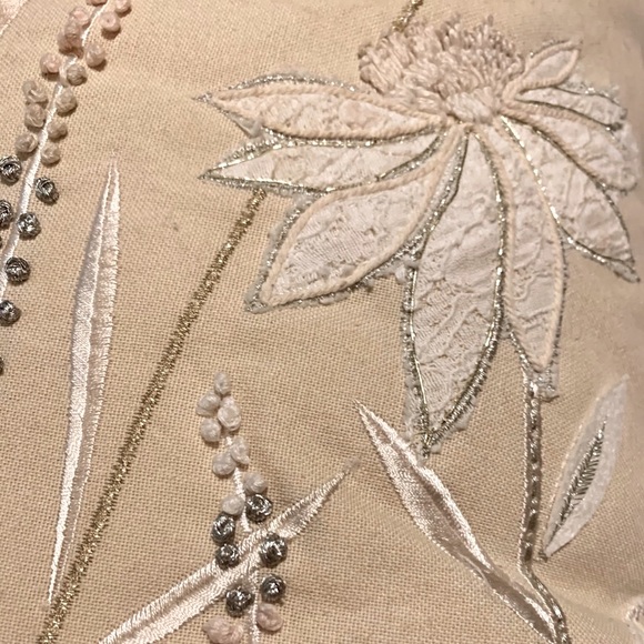 Atira Designs Beige/Gold/Silver/Pink Pillow - Picture 8 of 11